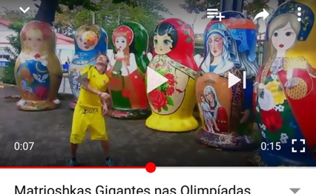 Vídeo: As Matrioshkas, um atleta e uma bola
